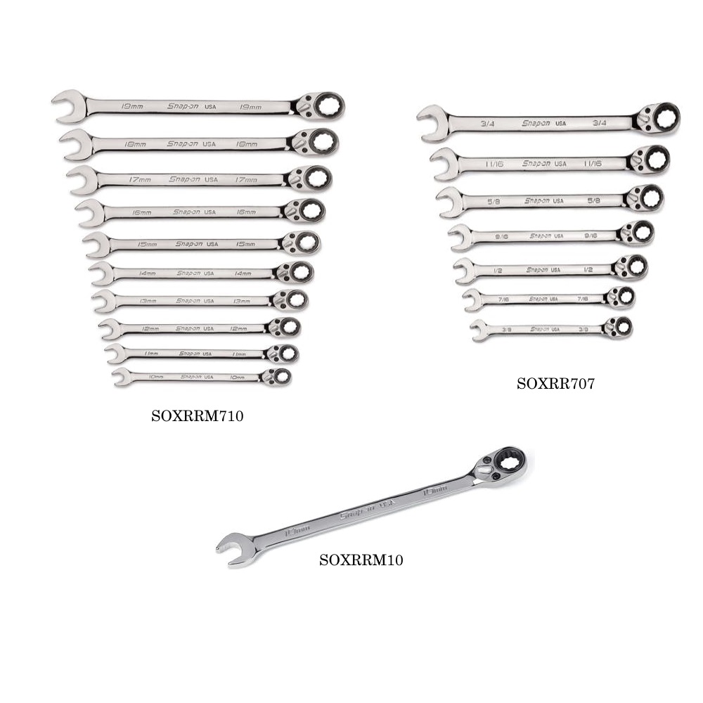 Snapon-Wrenches-Flank Drive Plus Reversible Ratcheting Combination